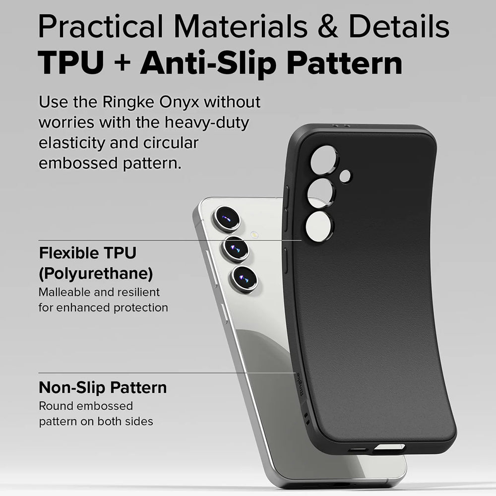 Ovitek za Samsung Galaxy S24 FE S721, Ringke, Onyx, Črn