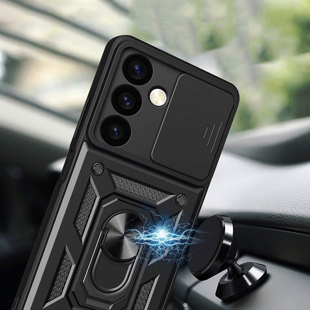 Ovitek za Samsung Galaxy S24 FE S721, Techsuit, CamShield, Črn