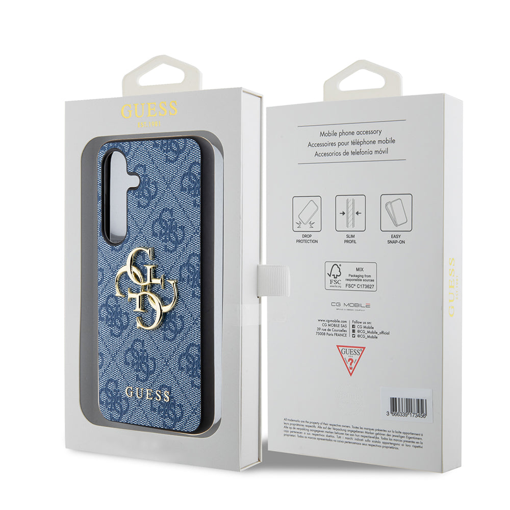 Ovitek za Samsung Galaxy S24+ S926, Guess, 4G Big Logo, Modra