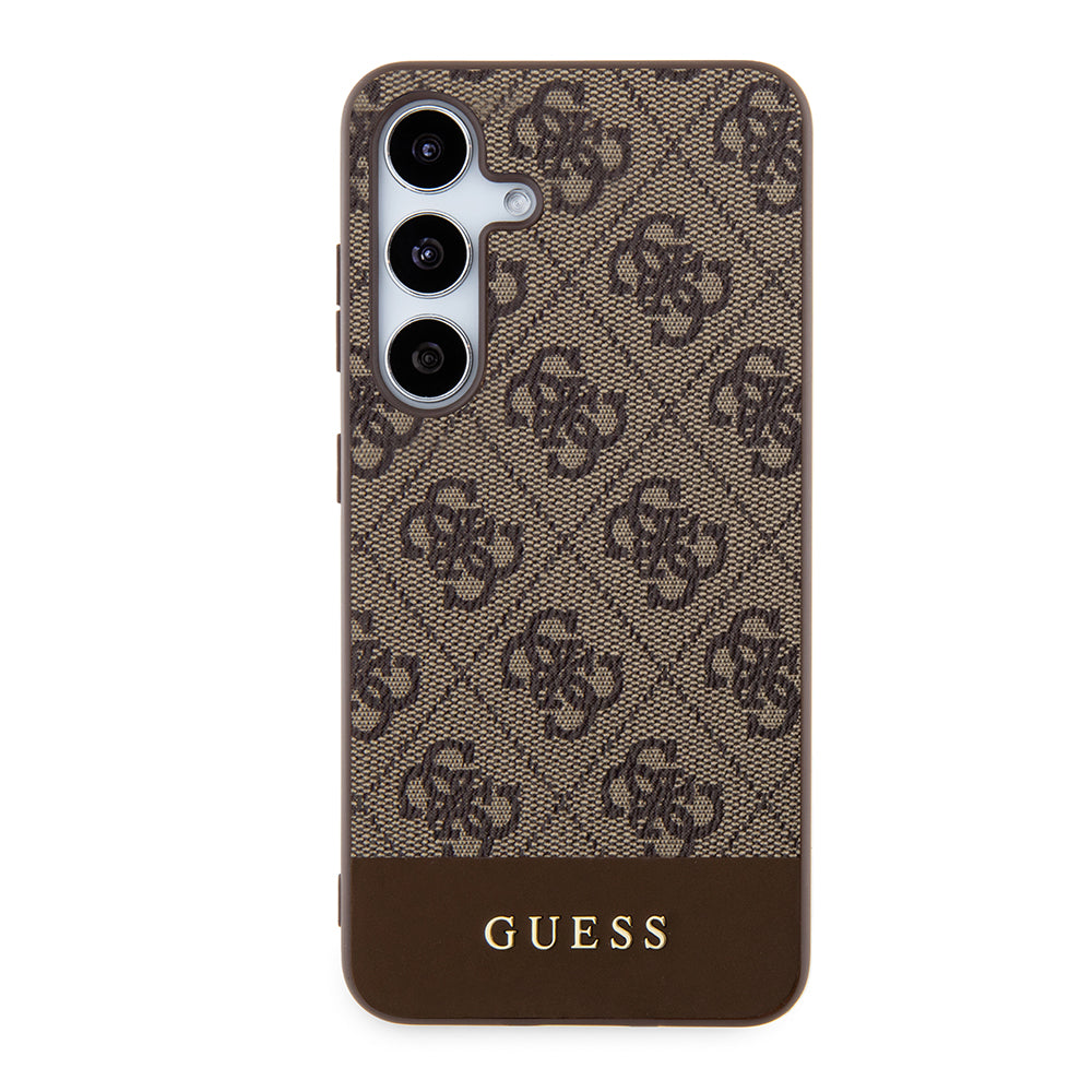 Ovitek za Samsung Galaxy S24+ S926, Guess, 4G Stripe, rjava