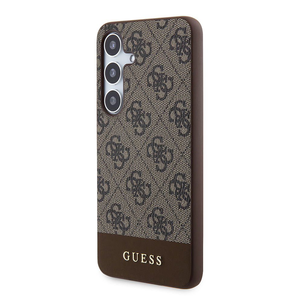 Ovitek za Samsung Galaxy S24+ S926, Guess, 4G Stripe, rjava