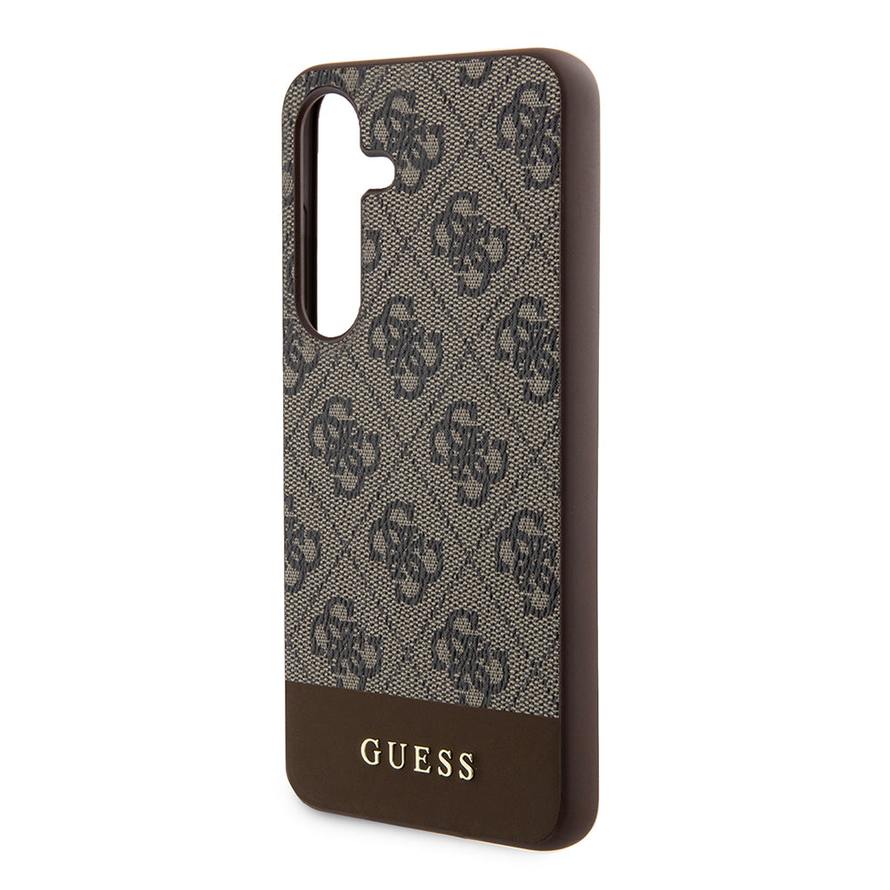 Ovitek za Samsung Galaxy S24+ S926, Guess, 4G Stripe, rjava
