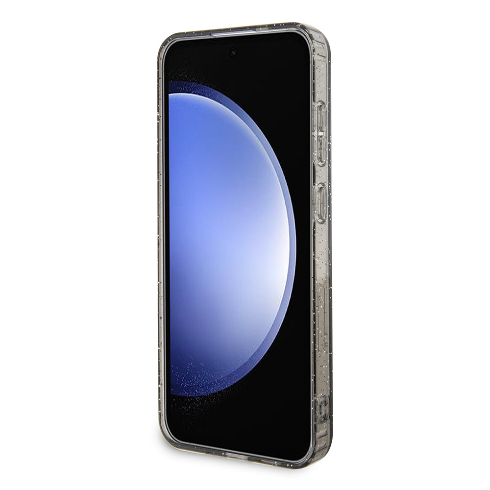 Ovitek za Samsung Galaxy S24+ S926, Karl Lagerfeld, Bleščeči Karl & Choupette, Črno prozoren