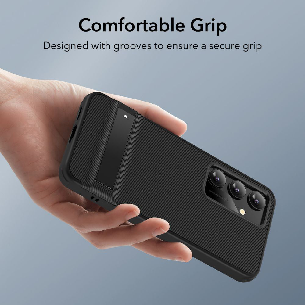 Case for Samsung Galaxy S24 S921, ESR, Air Shield Boost Kickstand, Black