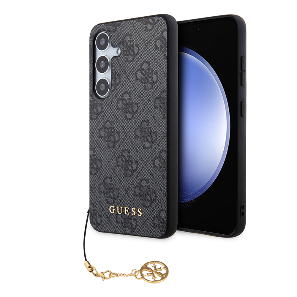 Case for Samsung Galaxy S24 S921, Guess, 4G Charm, Black
