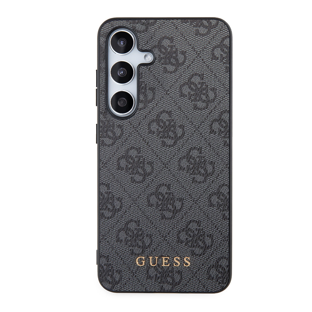 Ovitek za Samsung Galaxy S24 S921, Guess, 4G Metal Gold Logo, črn
