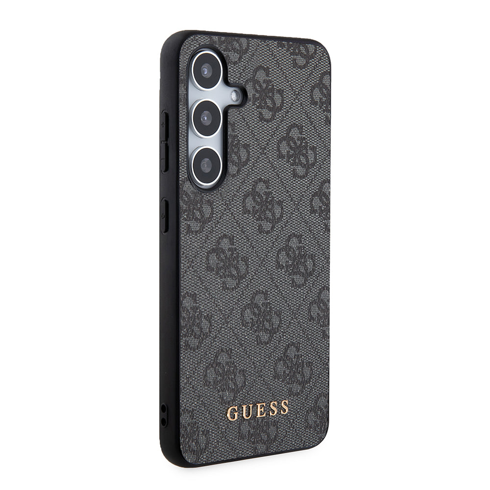 Ovitek za Samsung Galaxy S24 S921, Guess, 4G Metal Gold Logo, črn