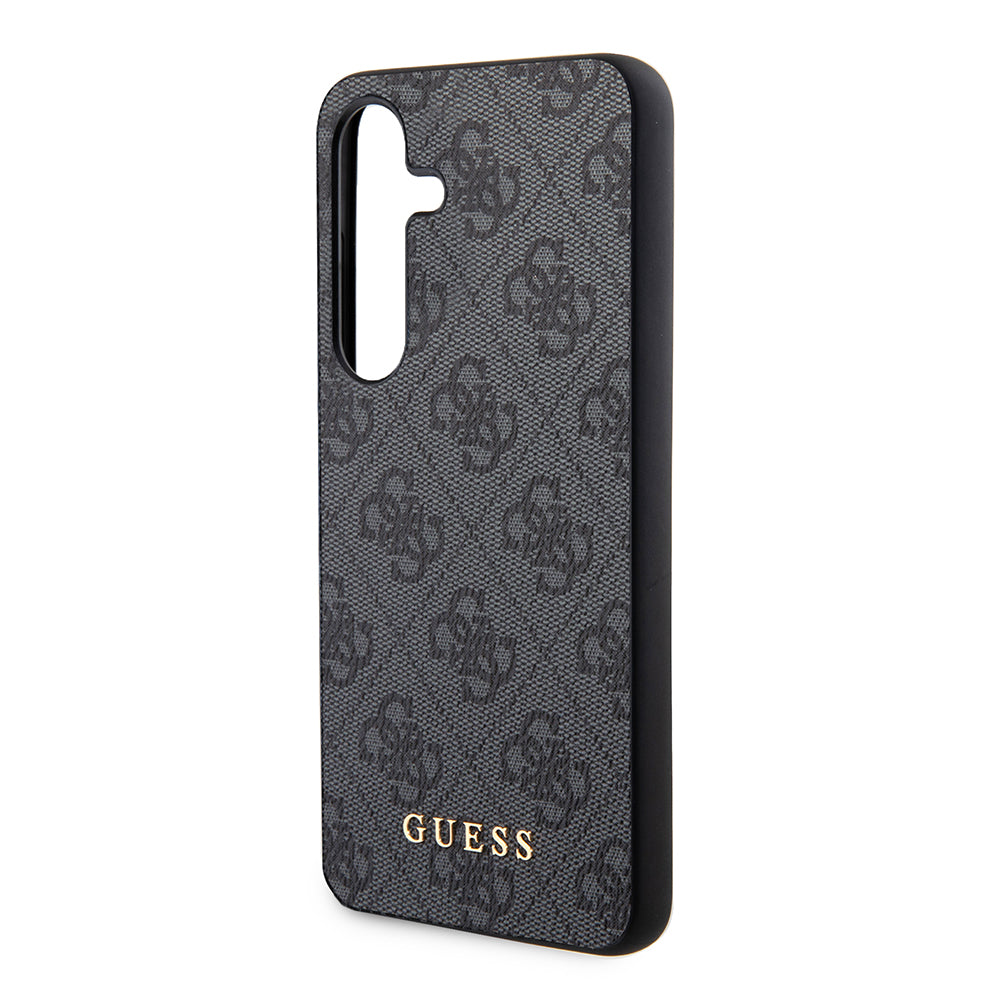 Ovitek za Samsung Galaxy S24 S921, Guess, 4G Metal Gold Logo, črn