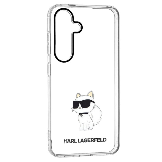 Ovitek za Samsung Galaxy S24 S921, Karl Lagerfeld, IML Luxury Choupette, Prozoren