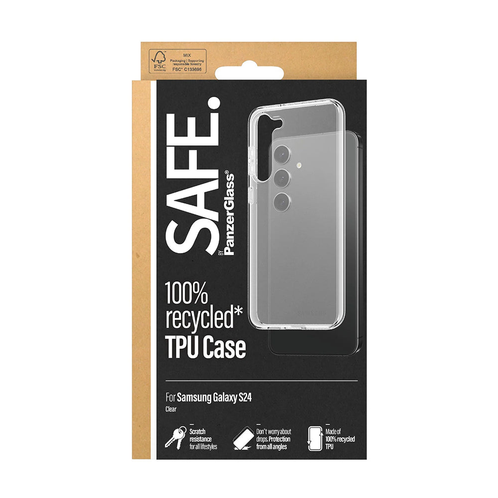 Ovitek za Samsung Galaxy S24 S921, PanzerGlass, Safe., Prozoren