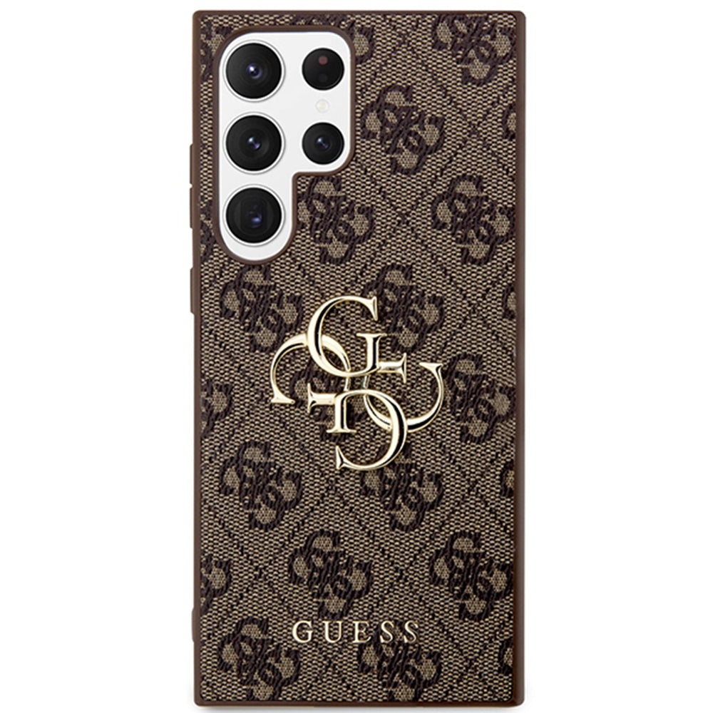 Ovitek za Samsung Galaxy S24 Ultra S928, Guess, 4G Big Logo, rjava