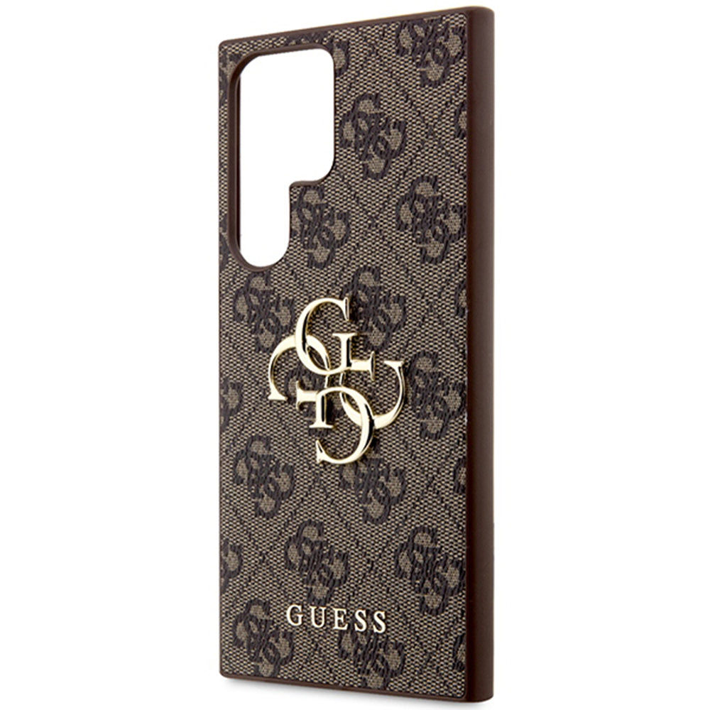 Ovitek za Samsung Galaxy S24 Ultra S928, Guess, 4G Big Logo, rjava