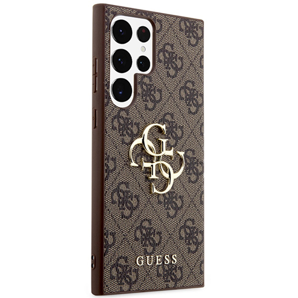 Ovitek za Samsung Galaxy S24 Ultra S928, Guess, 4G Big Logo, rjava