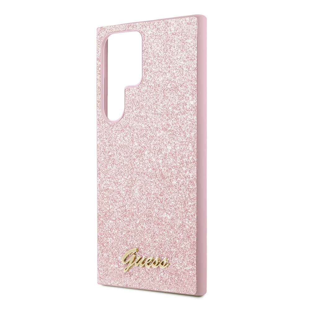 Ovitek za Samsung Galaxy S24 Ultra S928, Guess, Glitter Script, Zlata