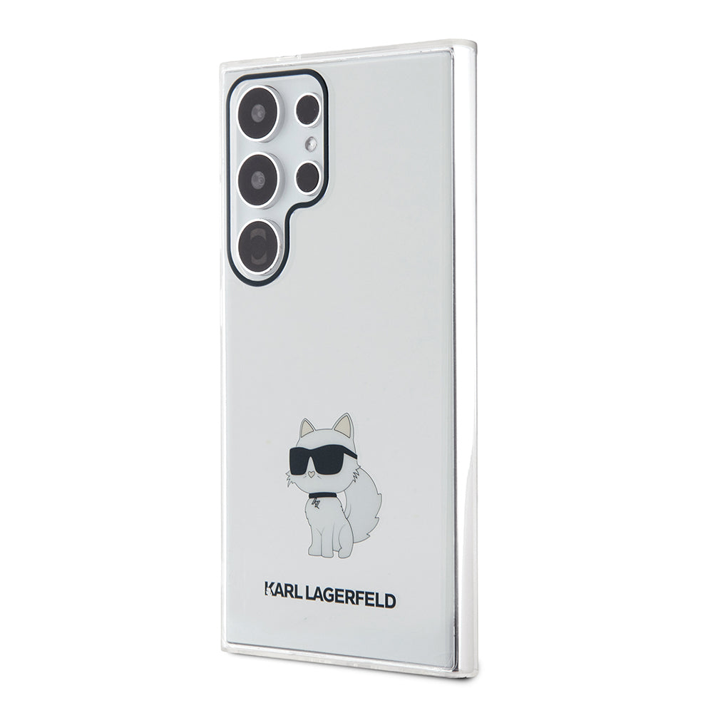Ovitek za Samsung Galaxy S24 Ultra S928, Karl Lagerfeld, IML Luxury Choupette, Prozoren