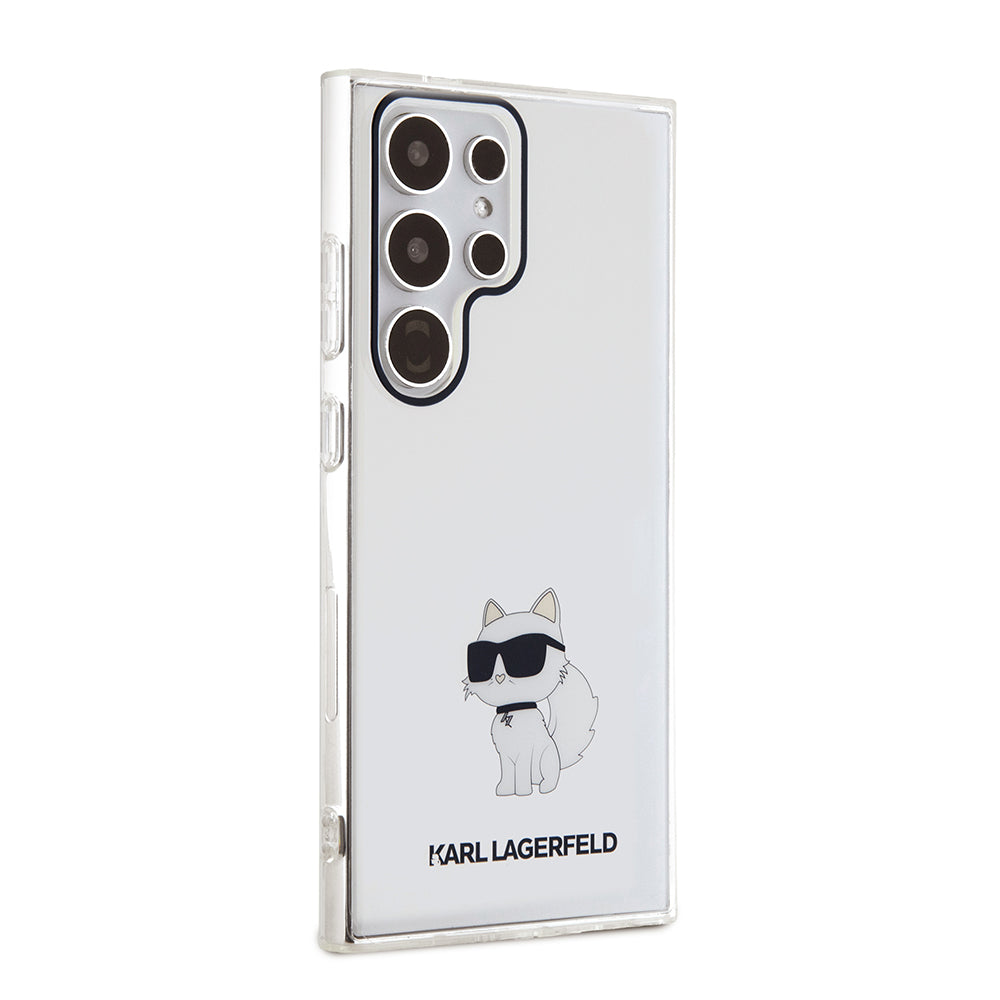 Ovitek za Samsung Galaxy S24 Ultra S928, Karl Lagerfeld, IML Luxury Choupette, Prozoren