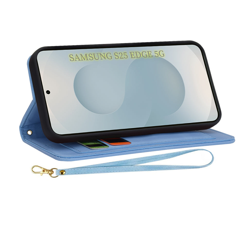 Ovitek za Samsung Galaxy S25 Edge S937, Techsuit, FlipCraft, modra