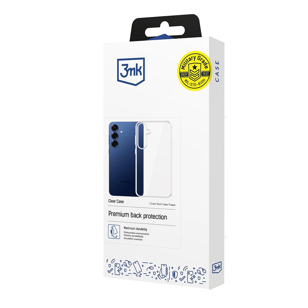Ovitek za Samsung Galaxy S25 FE, 3MK, Prozoren, Transparenten