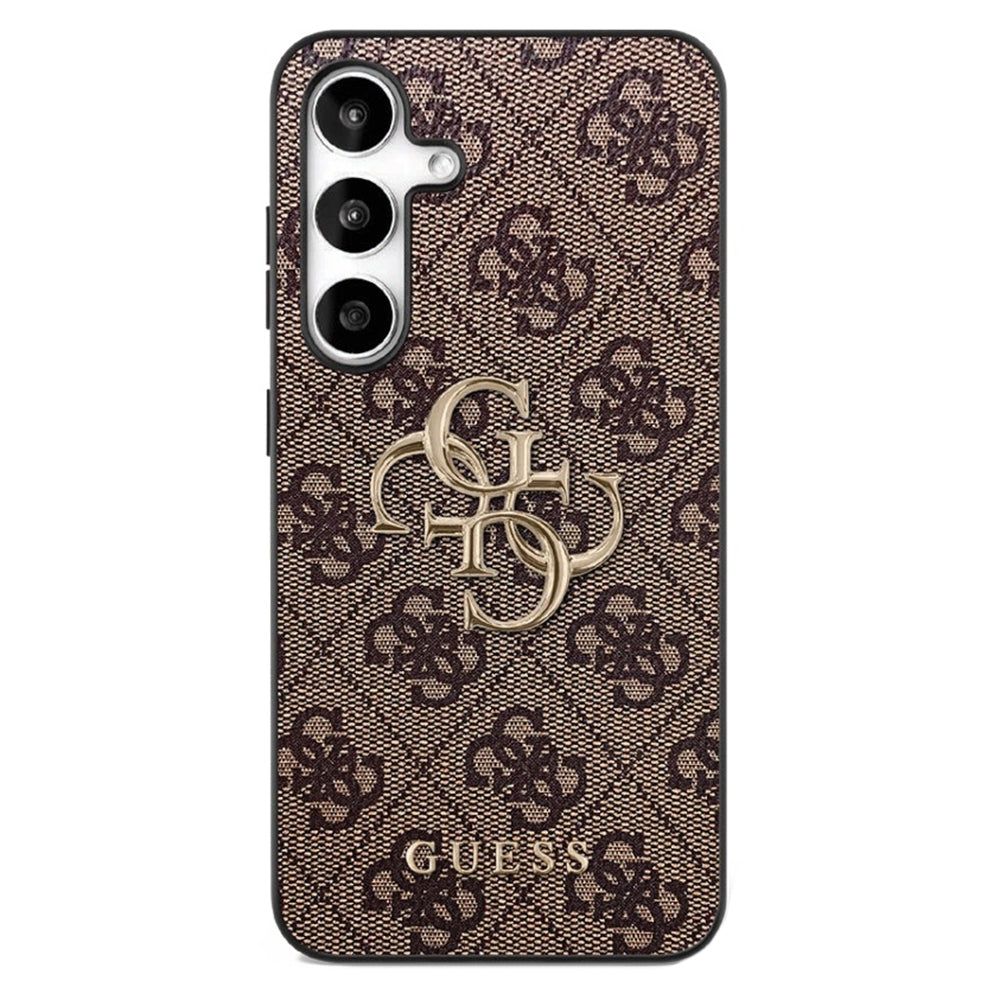 Ovitek za Samsung Galaxy S25 FE, Guess, 4G Metal Logo, Rjava