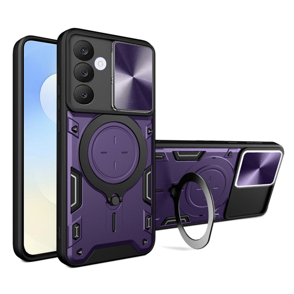 Ovitek za Samsung Galaxy S25 FE, Techsuit, CamGuard Pro, Vijolična