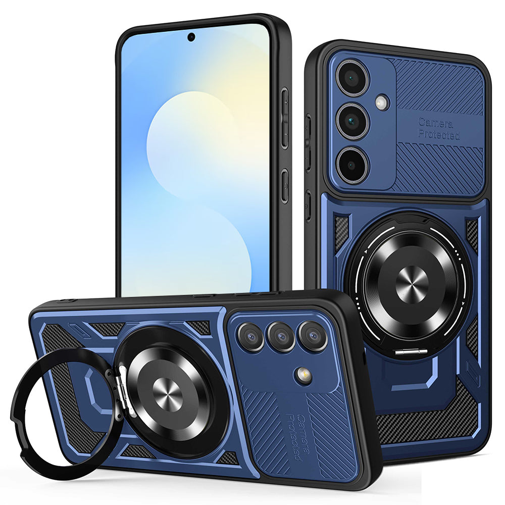 Ovitek za Samsung Galaxy S25 FE, Techsuit, RuggedCam, modra