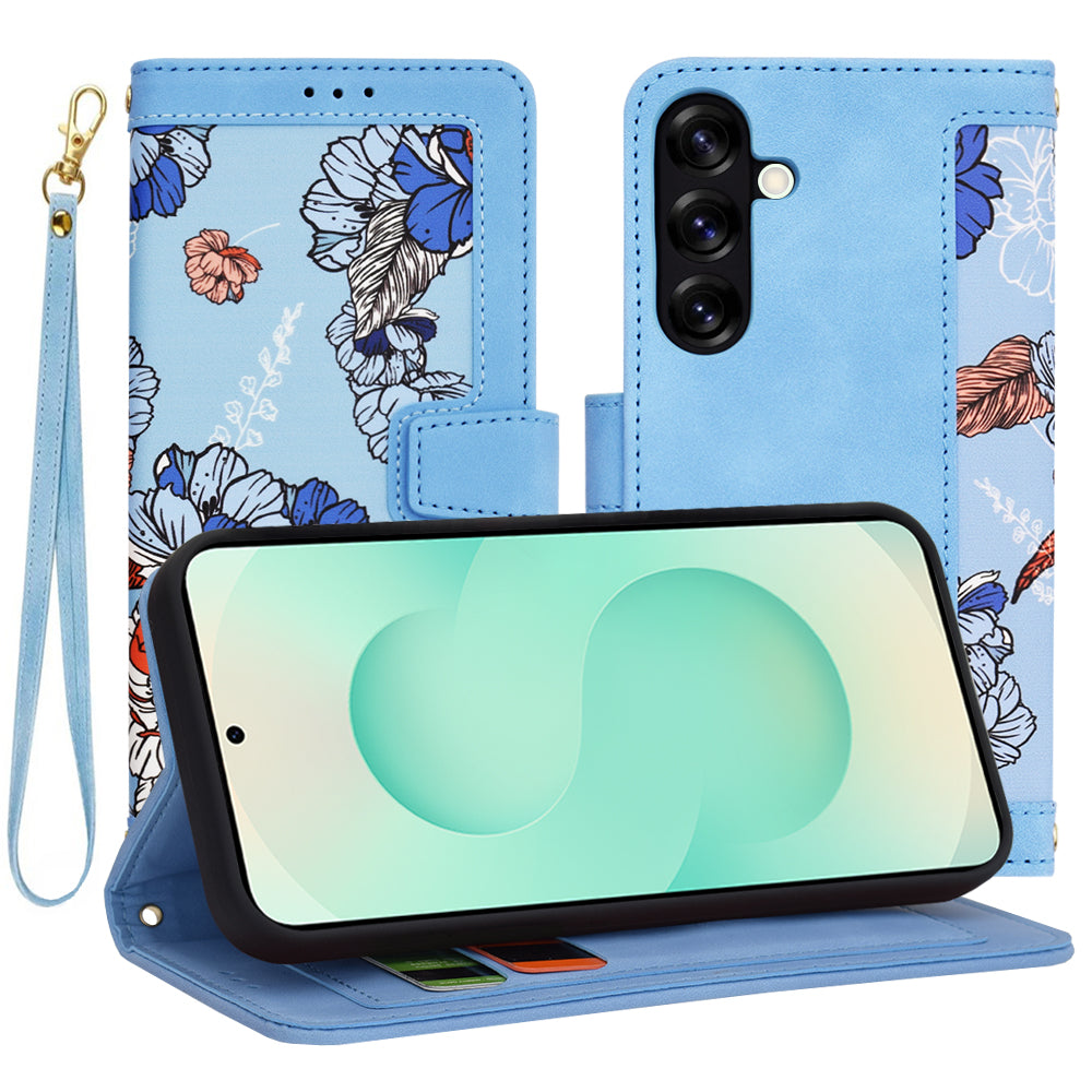 Ovitek za Samsung Galaxy S25+ S936, Techsuit, FlipCraft, modra