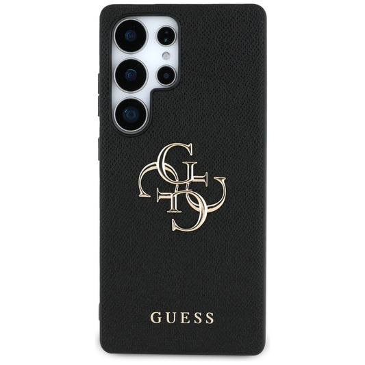 Ovitek za Samsung Galaxy S25 Ultra S938, Guess, 4G Grained Big and Classic Logo, črn