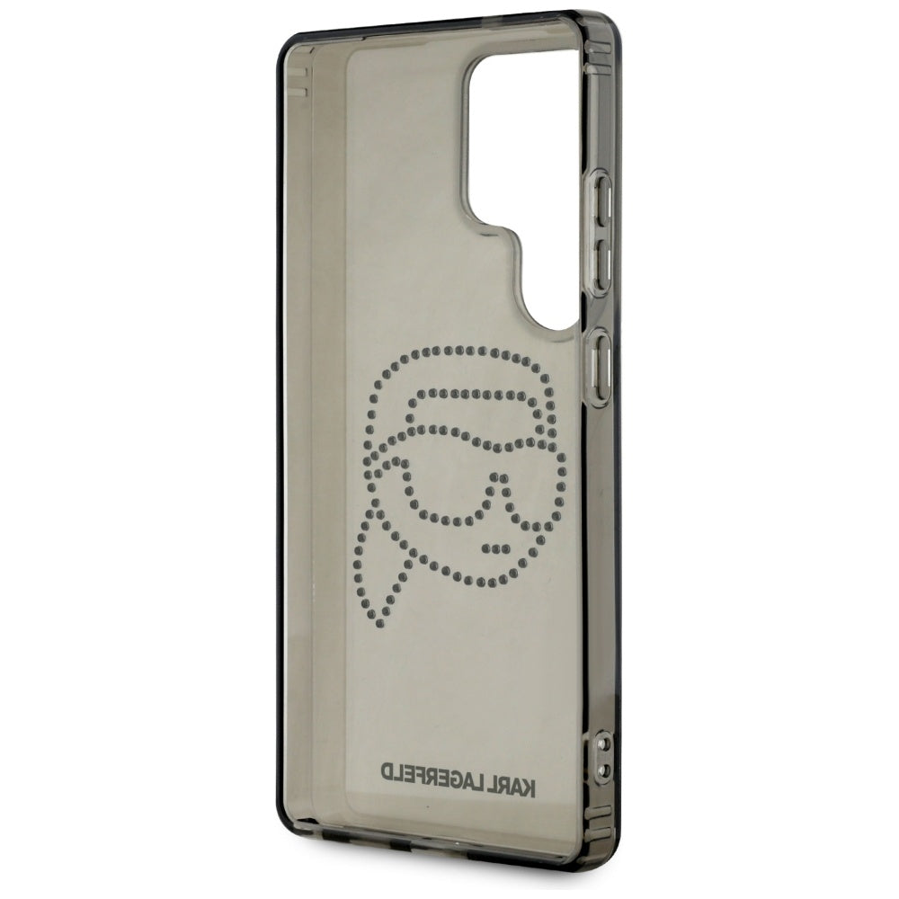 Ovitek za Samsung Galaxy S25 Ultra S938, Karl Lagerfeld, IML Rhinestones Karl's Head, črn