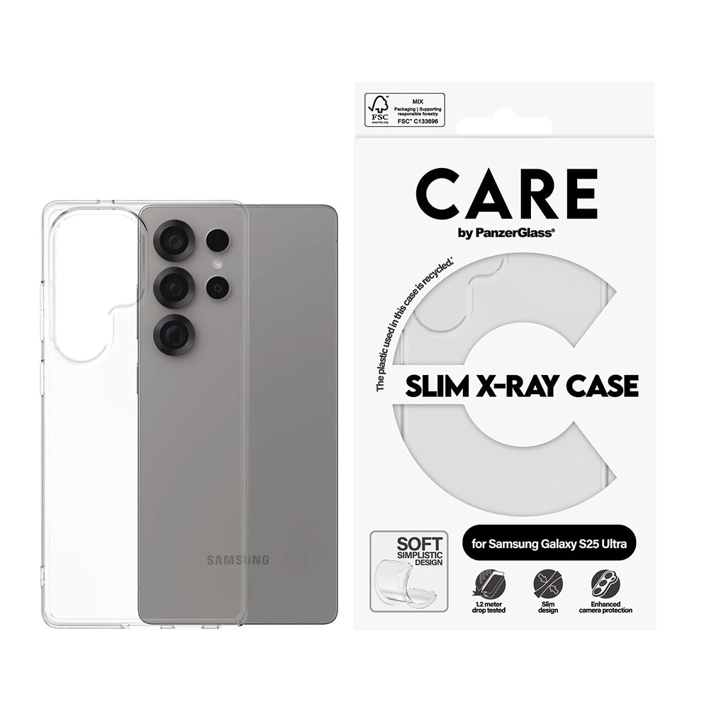 Ovitek za Samsung Galaxy S25 Ultra S938, PanzerGlass, Modno osveščen, Prozoren