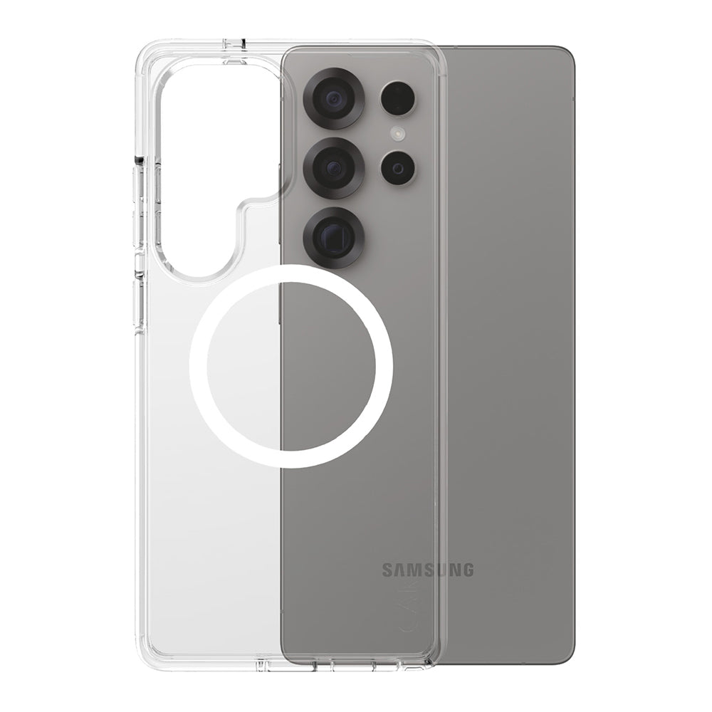 Ovitek za Samsung Galaxy S25 Ultra S938, PanzerGlass, Care Urban Combat, Prozorno Bel