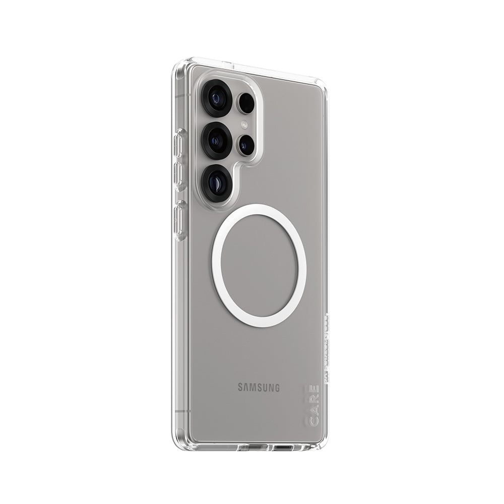 Ovitek za Samsung Galaxy S25 Ultra S938, PanzerGlass, Care Urban Combat, Prozorno Bel