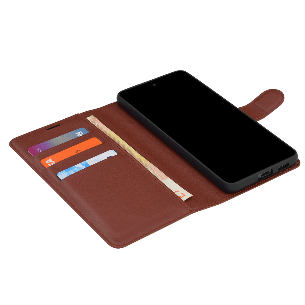 Ovitek za Samsung Galaxy S26 FE S741 / S25 FE, Techsuit, usnjen folio, rjav