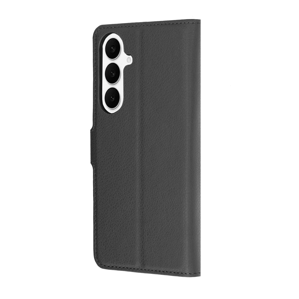 Ovitek za Samsung Galaxy S26 FE S741 / S25 FE, Techsuit, usnjen folio, črn
