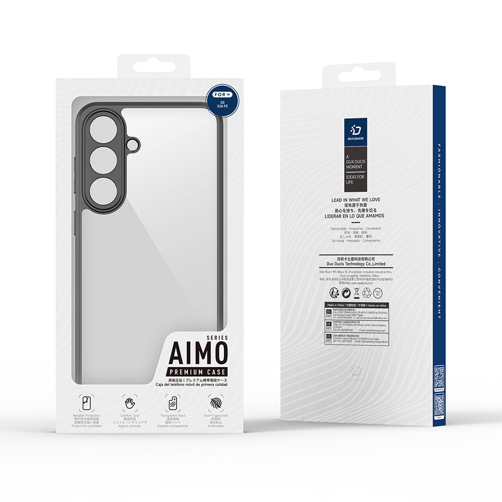 Ovitek za Samsung Galaxy S26 FE S741, DUX DUCIS, Aimo, črn