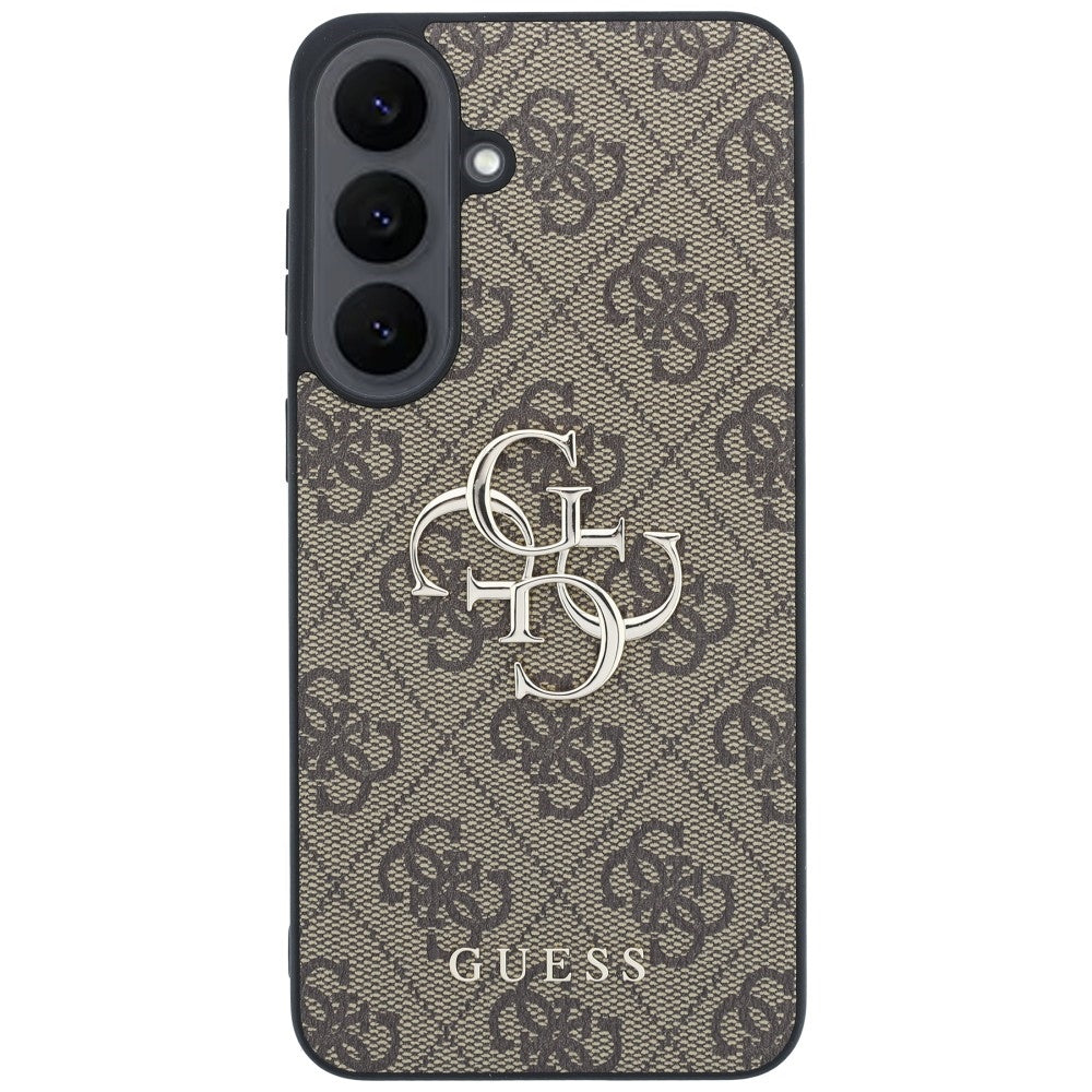 Ovitek za Samsung Galaxy S26 FE S741, Guess, 4G kovinski logotip, rjav