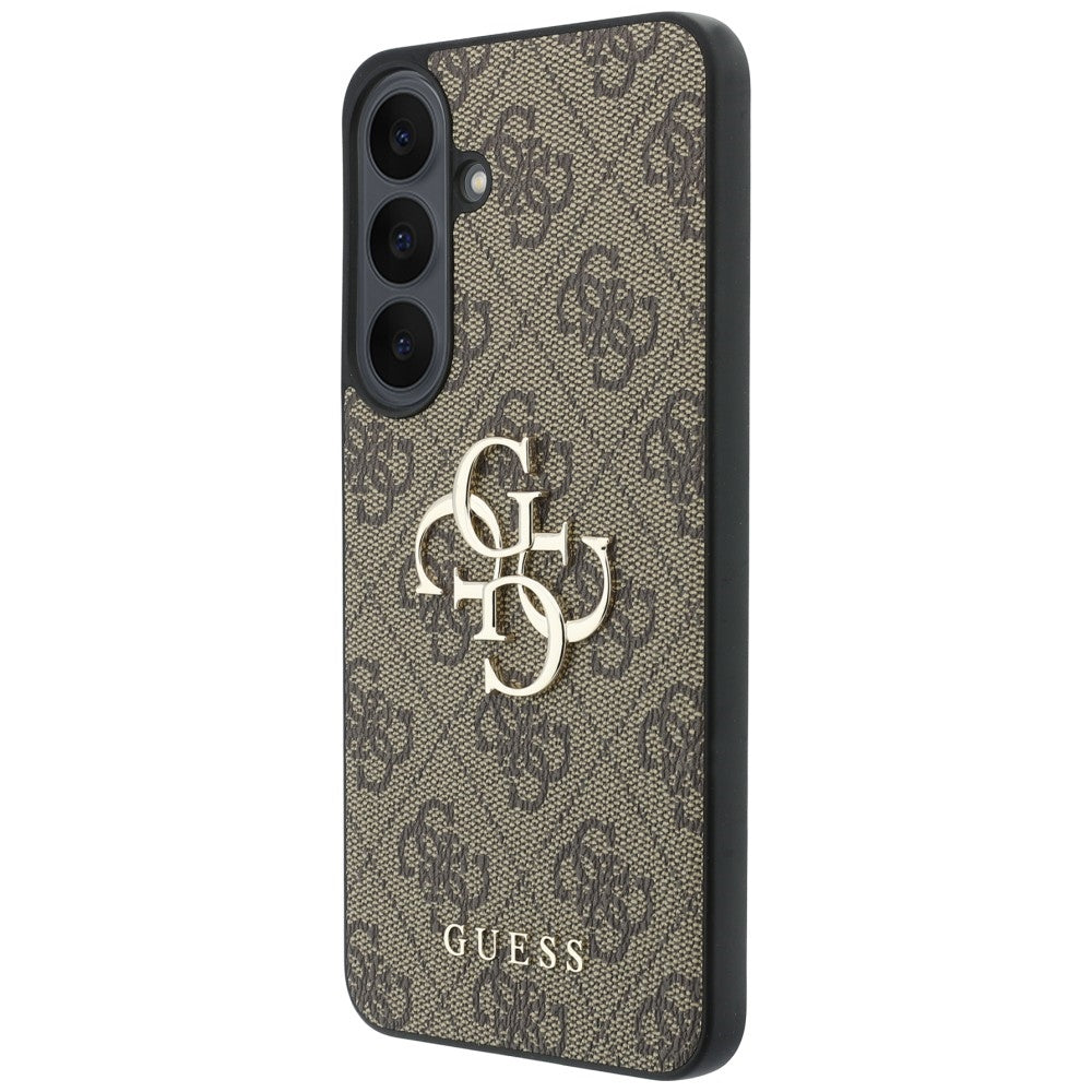 Ovitek za Samsung Galaxy S26 FE S741, Guess, 4G kovinski logotip, rjav