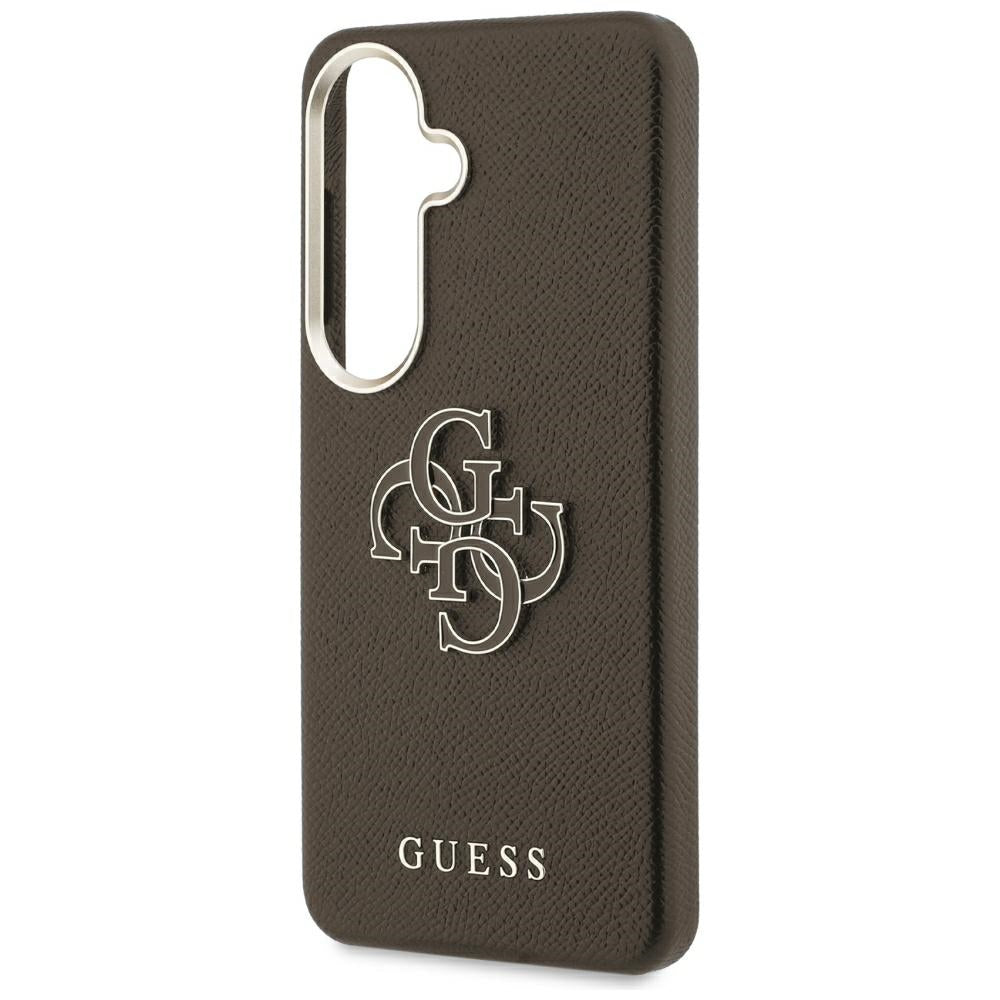 Ovitek za Samsung Galaxy S26 Plus S947, Guess, 4G Grained Big and Classic Logo, rjav