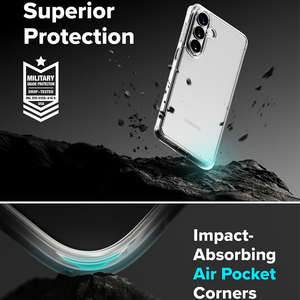 Ovitek za Samsung Galaxy S26 S942, Ringke, Fusion, Prozoren