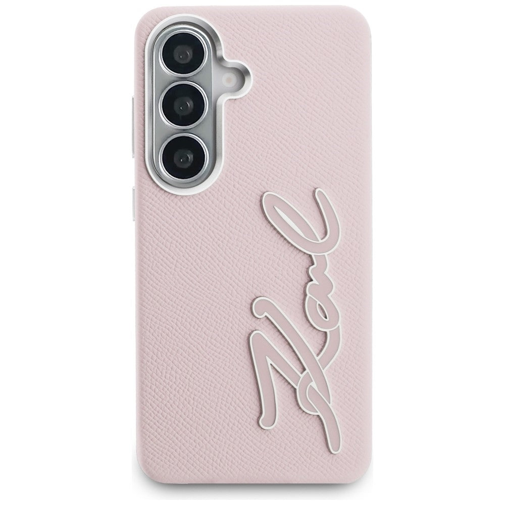 Ovitek za Samsung Galaxy S26 S942, Karl Lagerfeld, Signature Resin Logo, Roza