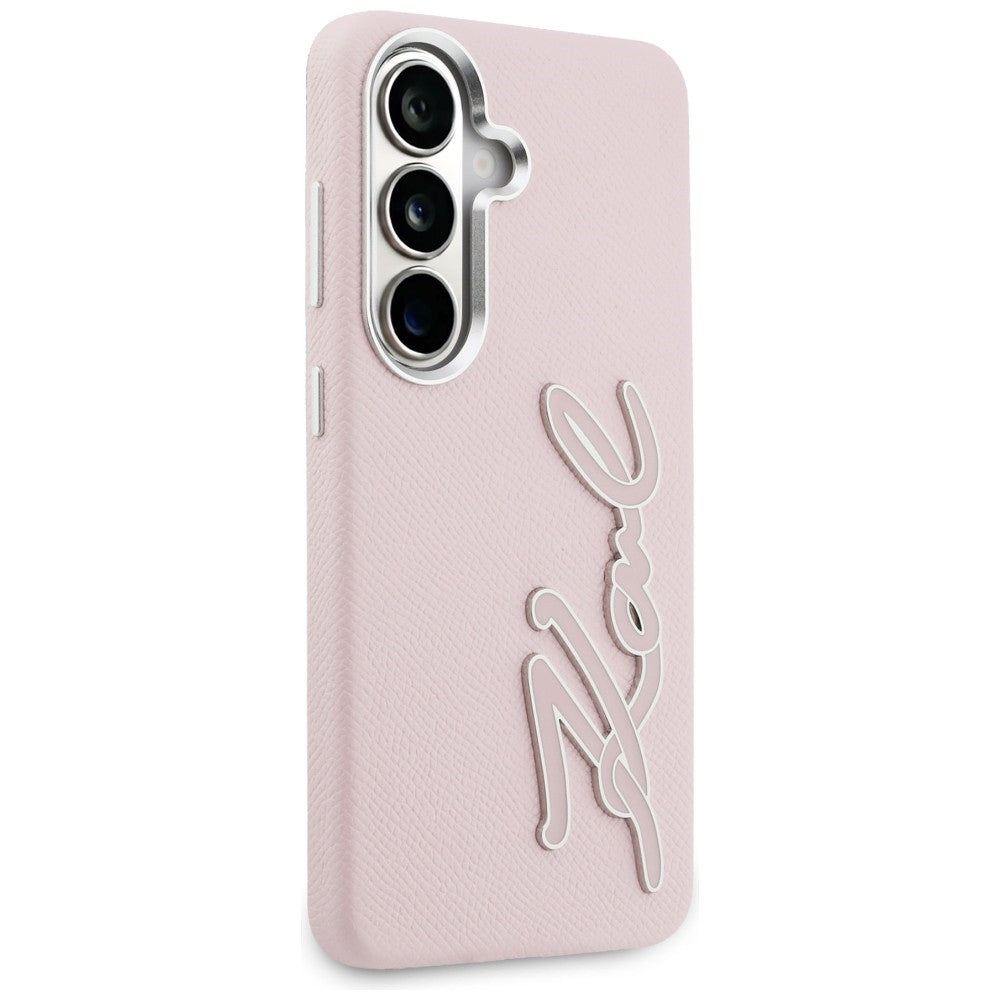 Ovitek za Samsung Galaxy S26 S942, Karl Lagerfeld, Signature Resin Logo, Roza