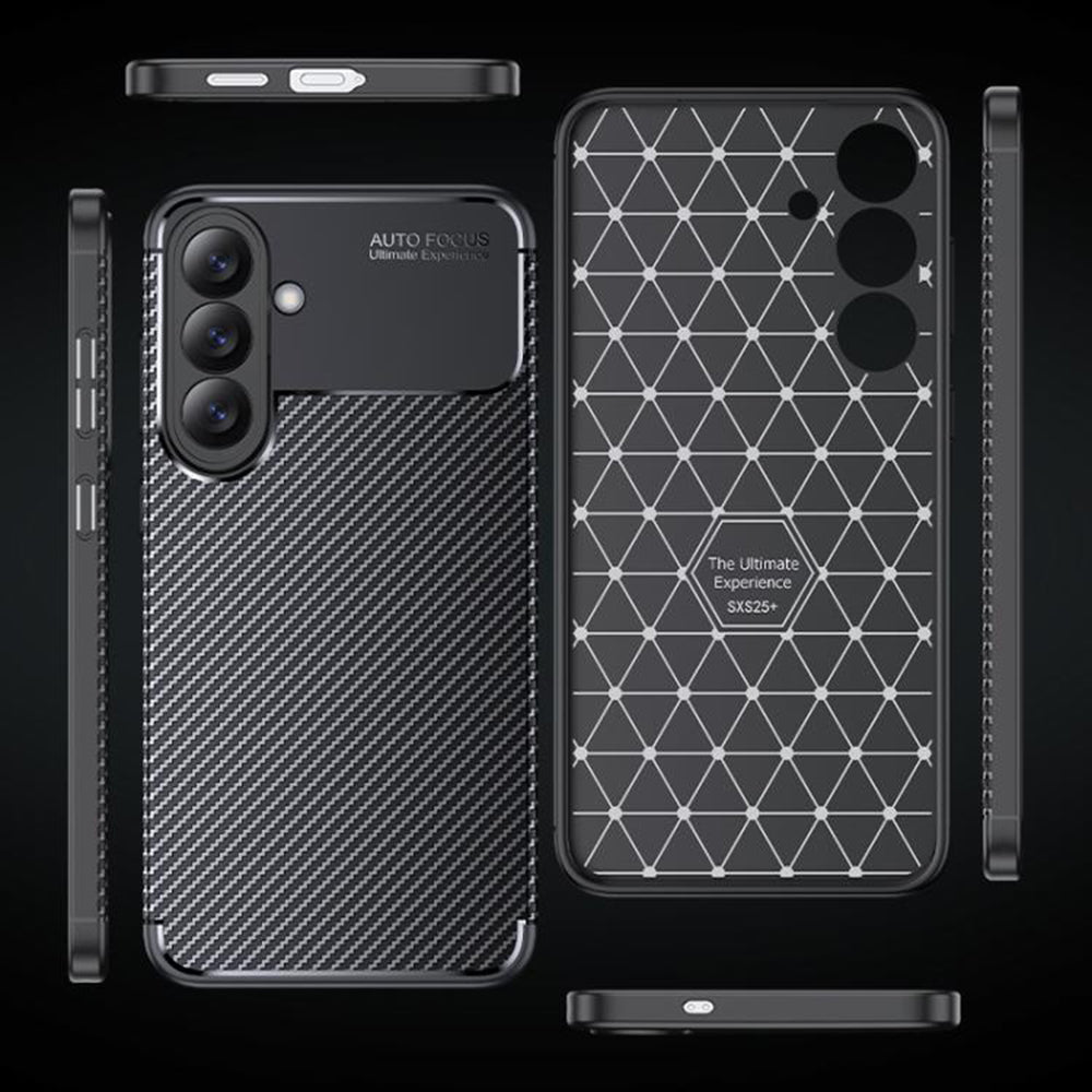 Ovitek za Samsung Galaxy S26 S942, Techsuit, CarbonFiber, Črn