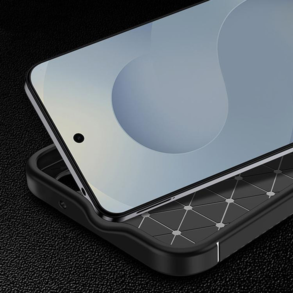 Ovitek za Samsung Galaxy S26 S942, Techsuit, CarbonFiber, Črn