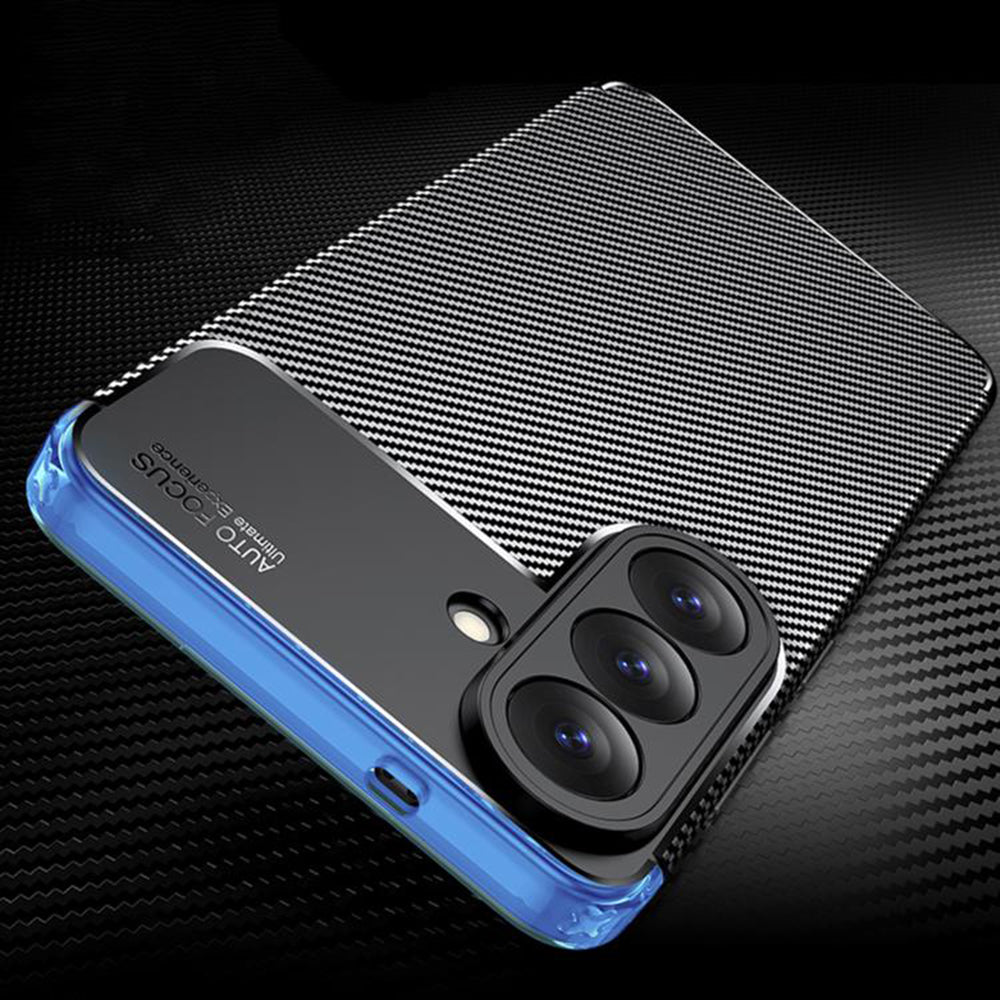 Ovitek za Samsung Galaxy S26 S942, Techsuit, CarbonFiber, Črn