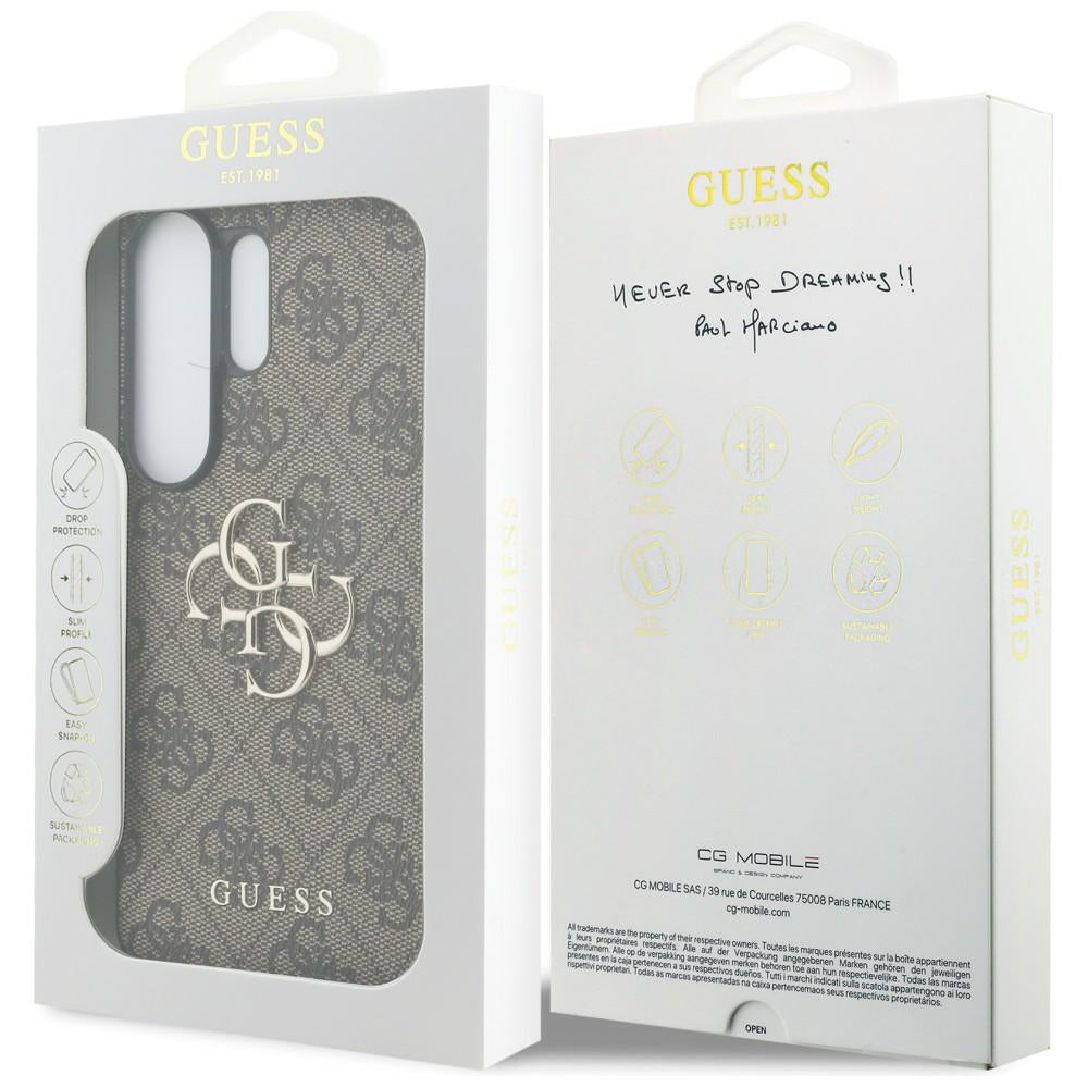 Ovitek za Samsung Galaxy S26 Ultra S948, Guess, 4G Big Logo, rjava