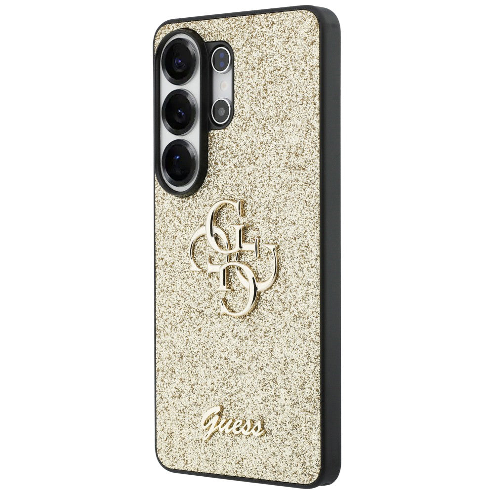 Ovitek za Samsung Galaxy S26 Ultra S948, Guess, Fixed Glitter Big 4G Metal Frame, Zlat