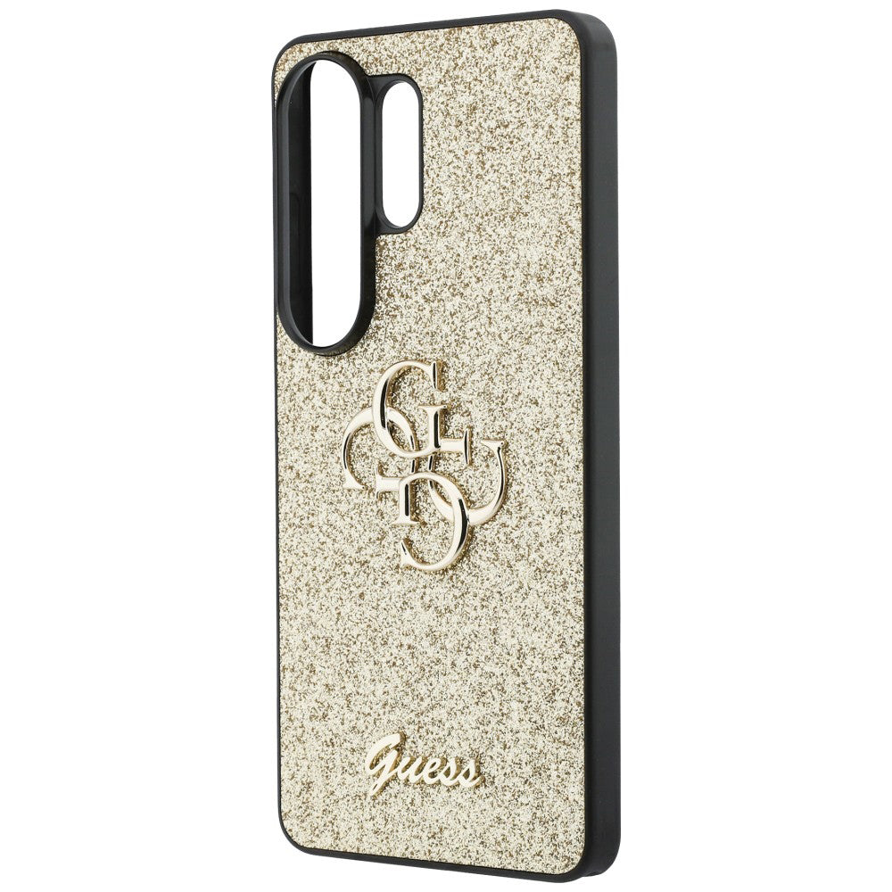 Ovitek za Samsung Galaxy S26 Ultra S948, Guess, Fixed Glitter Big 4G Metal Frame, Zlat