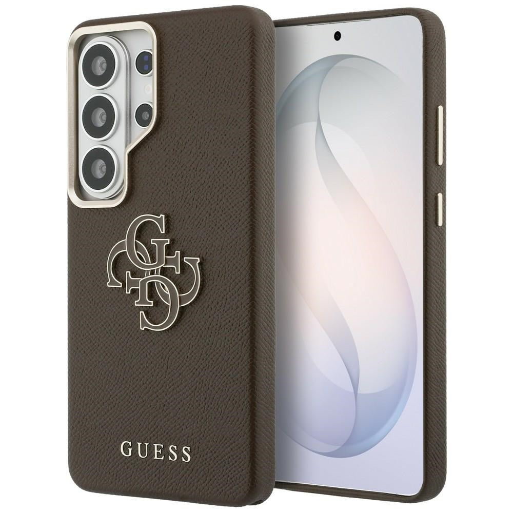 Ovitek za Samsung Galaxy S26 Ultra S948, Guess, 4G Grained Big and Classic Logo, rjava