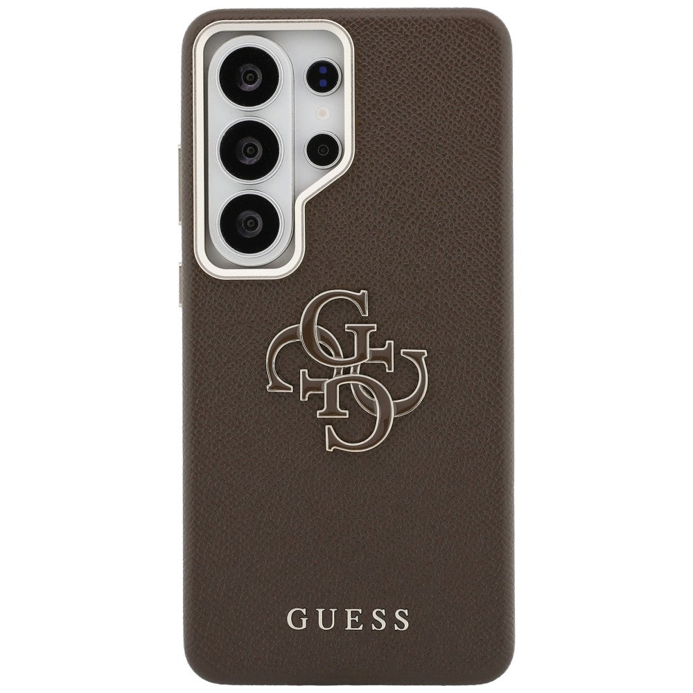 Ovitek za Samsung Galaxy S26 Ultra S948, Guess, 4G Grained Big and Classic Logo, rjava