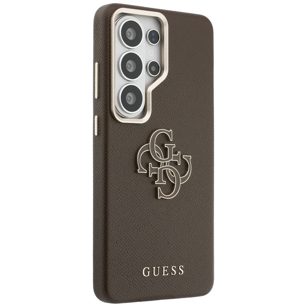 Ovitek za Samsung Galaxy S26 Ultra S948, Guess, 4G Grained Big and Classic Logo, rjava