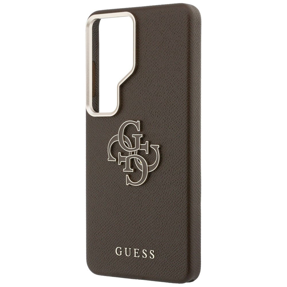 Ovitek za Samsung Galaxy S26 Ultra S948, Guess, 4G Grained Big and Classic Logo, rjava